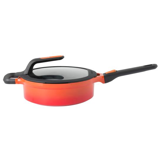 Panvica Gem oranžová 24cm 3,3l s pokrievkou