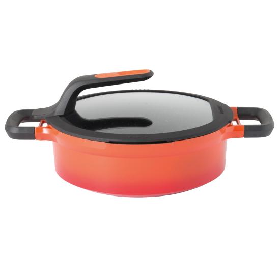 Panvica Gem 2H oranžová 24cm 3,3l s pokrievkou
